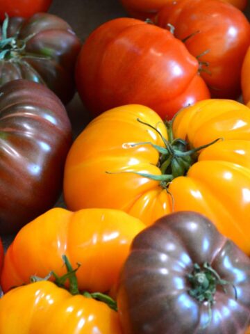 Heirloom tomatoes.